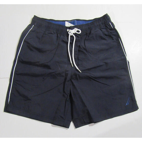 Nautica Quick Dry Mens Swim Trunks Navy Blue Size Small NWT - Picture 1 of 5